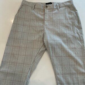 COTTON ON GARMENTS,  MEN'S PLAID PANTS, SIZE 32 WITH 27.5" INSEAM